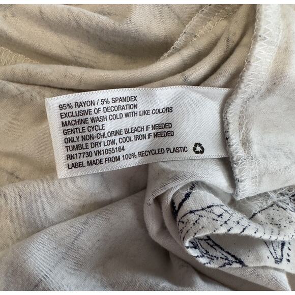 Style & Co & Merona Tank Top Bundle XL Yellow, White/Blue V-Neck Bohemian Summer - Picture 15 of 16